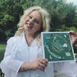 Photo image of Aurora's high school graduation cap topper