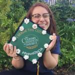 Photo image of Celeste's high school graduation cap topper