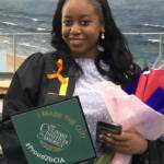 Photo image of Deandra's high school graduation cap topper