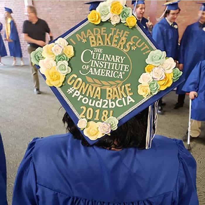 Photo of Emily's 2018 cap topper