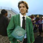 Photo image of Ethan's high school graduation cap topper