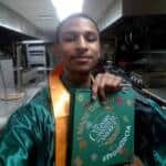 Photo image of Jahqyad's high school graduation cap topper