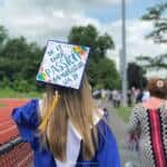 Photo image of Jenna's high school graduation cap topper