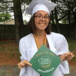 Photo image of Liz's high school graduation cap topper