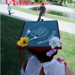 Photo image of Mikke's high school graduation cap topper