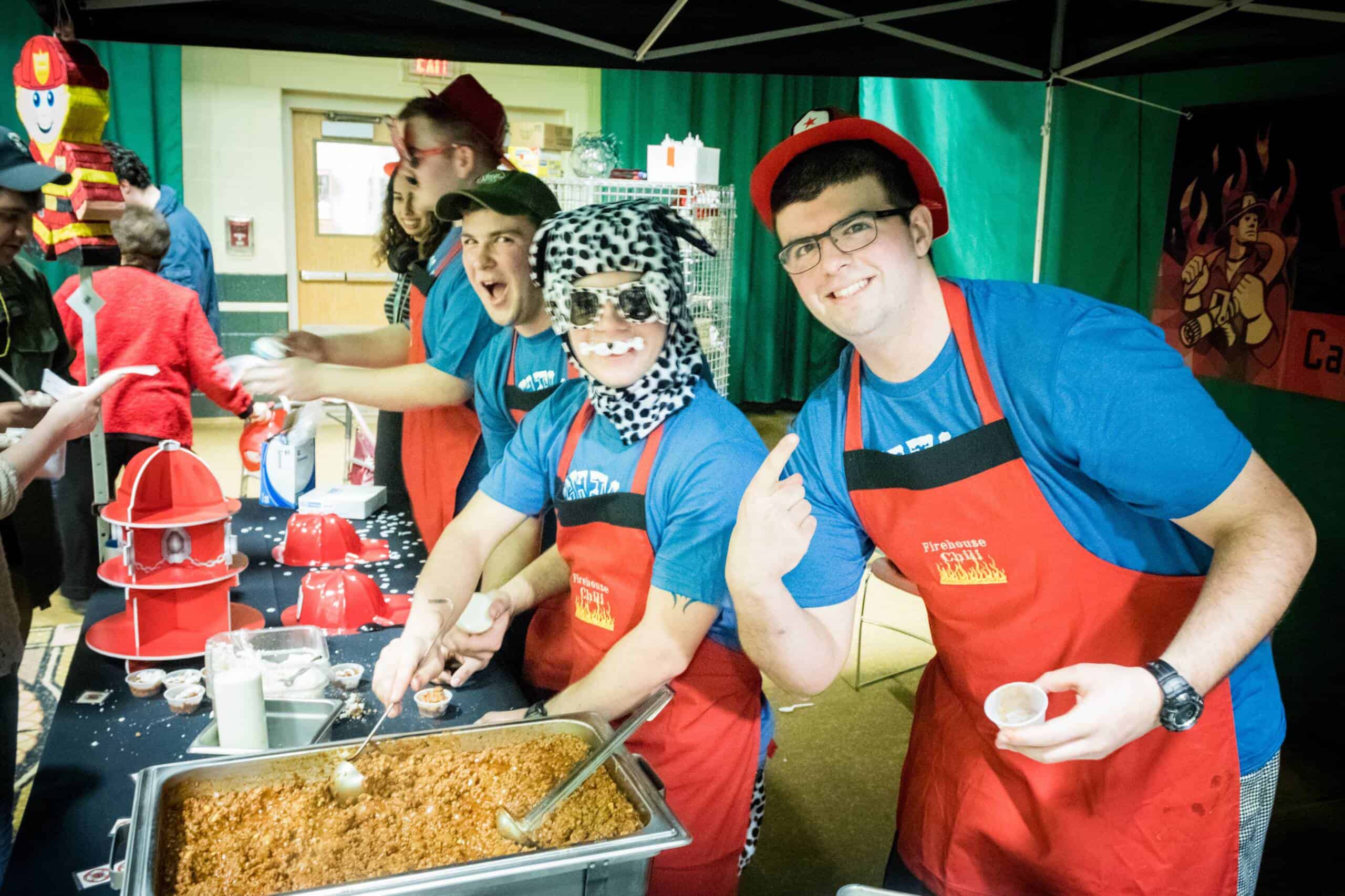 The Chili Cook-off in The Student Recreation Center on The Culinary Institute of America's New York campus.