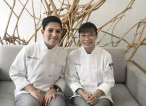 Photo of CIA's Food Dreams Scholarship winners, Valerie Castro and Morgan Comet