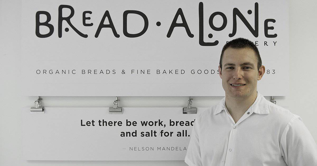Photo of CIA alum, Jason Tucker who works at Bread Alone 