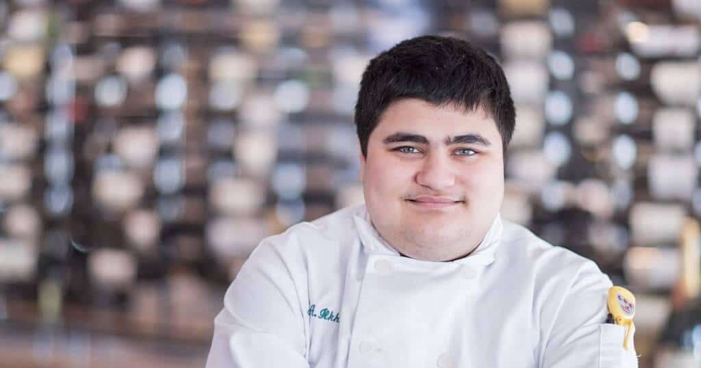 Justin Ilkhanoff,  CIA student pursuing an associate degree in culinary arts.