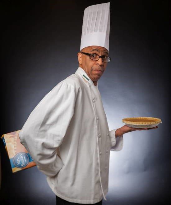 Chef Rich Coppedgge and his Mrs. Smith's Sweet Potato Pie.