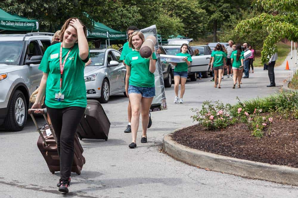 The Culinary Institute of America move-in day for the Class of 2021.