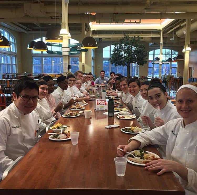 Thanksgiving feast for CIA students in 2017.