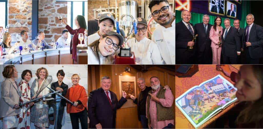 Collage of images from events at the CIA in 2019.
