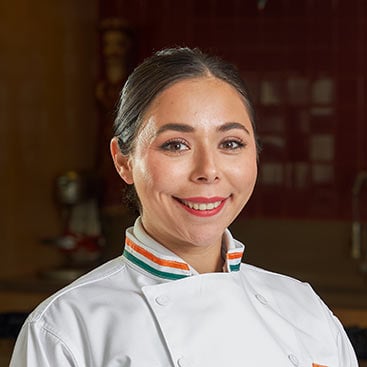 Katrina Flores-Guzman, CIA Faculty, Lecturing Instructor—Culinary Arts at the Texas campus.