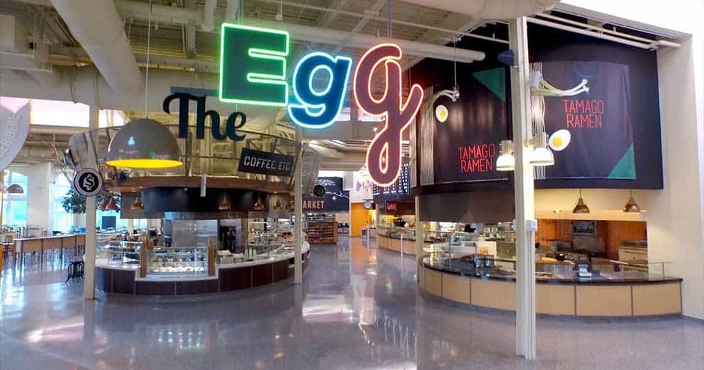 Student dining at The Egg in the Student Commons in Hyde Park, NY Student dining at The Egg in the Student Commons in Hyde Park, NY