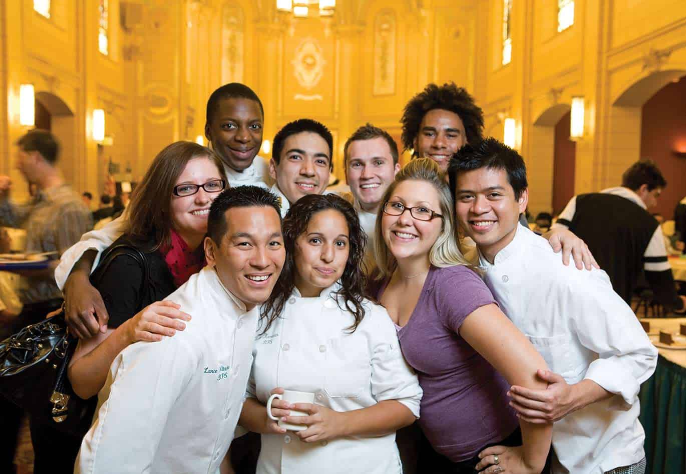 Student Life - Food Is Your Community - Smiling Students Farquharson Hall