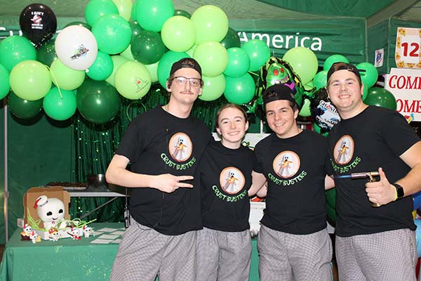 Image of CIA students competing in the 2025 Pizza Cook-Off at the Hyde Park, NY campus.