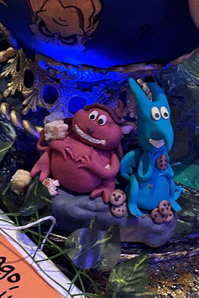 Image of cartoon characters as dessert items.