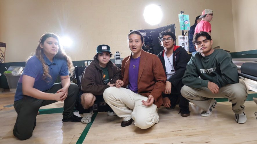 Image of CIA students in the Photo Dojo Club posing for a photo.