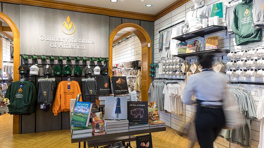 Image of different items for sale in CIA’s bookstore.
