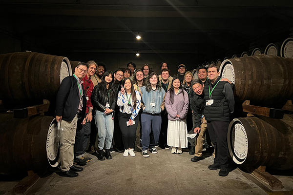 Image of CIA students on their Japanese Cuisine concentration 10-day trip.