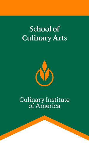 Image of CIA School of Culinary Arts gonfalon.