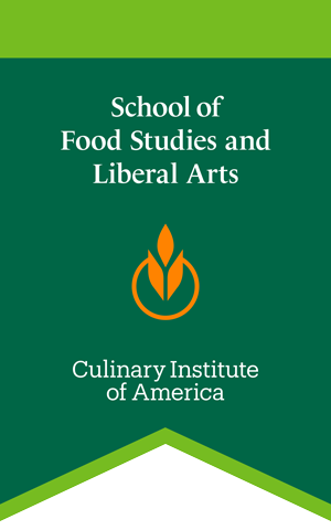 Image of CIA School of Food Studies and Liberal Arts gonfalon.