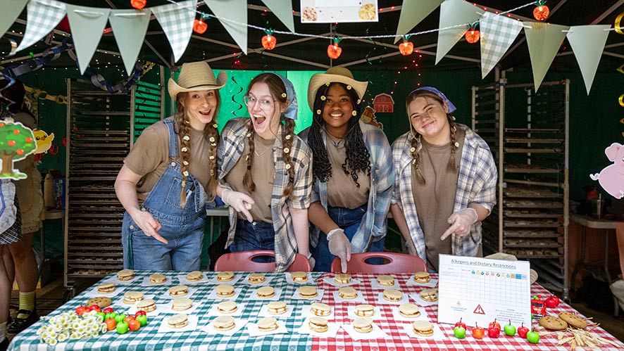 CIA students presenting their cookie at the 2026 Cookie Bake-Off at CIA in Hyde Park, NY.